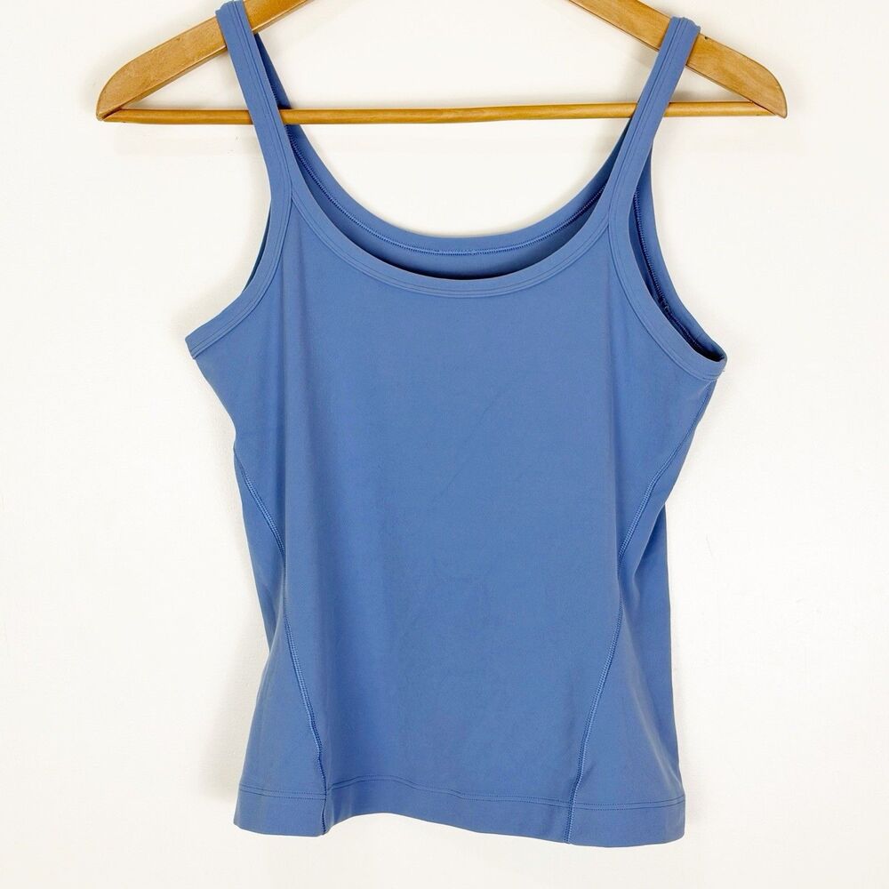 Lululemon Align Scoop Neck Waist Length Tank Top Blue Womens Size 6 Yoga Pilates